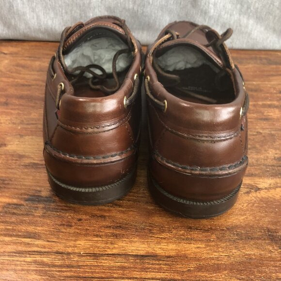 Sebago Docksides Shoes Mens Size 10.5 2E Wide Brown Leather Boat Deck Nautical - Picture 3 of 12